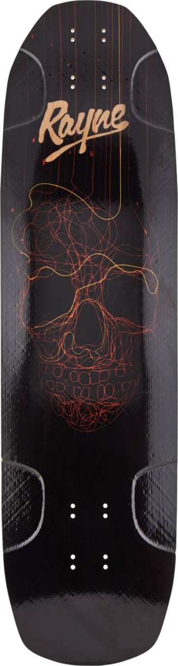 Rayne Darkside Longboard Deck 34" Skull